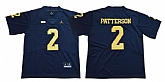 Michigan Wolverines 2 Shea Patterson Navy College Football Jersey,baseball caps,new era cap wholesale,wholesale hats